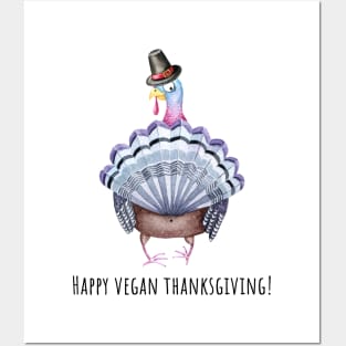 Happy Vegan Thanksgiving Posters and Art